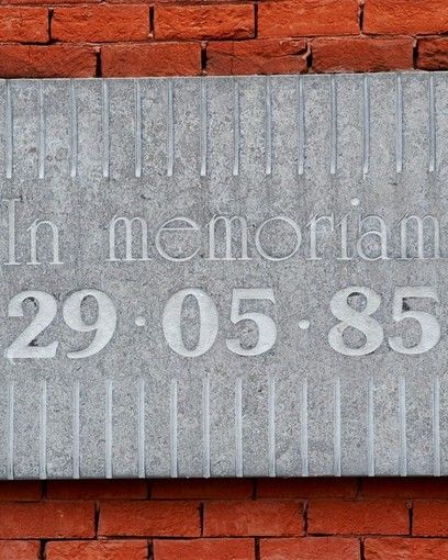 La lapide posta a memoria della tragedia e pubblicata dalla Juventus sui canali social