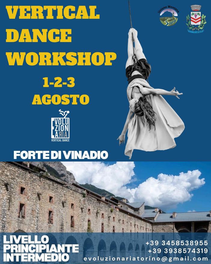 Danza verticale al Forte di Vinadio: un workshop estivo tra arte e avventura