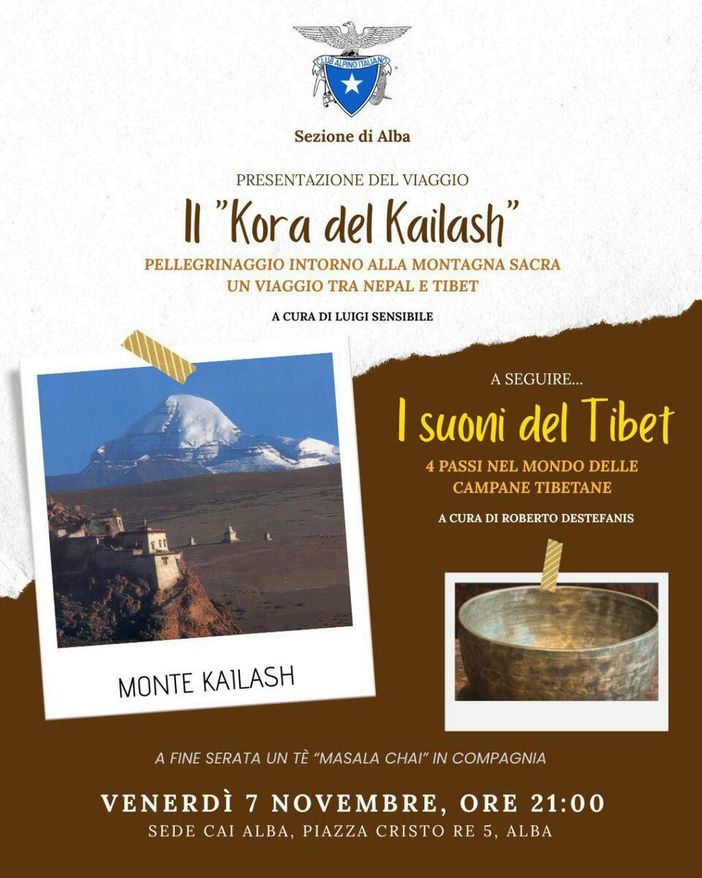 Alba, un viaggio attorno al Monte Kailash con le immagini di Luigi Sensibile Alba, un viaggio attorno al Monte Kailash con le immagini di Luigi Sensibile