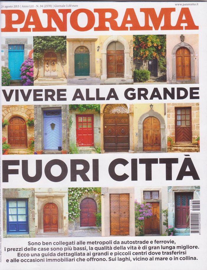 La copertina del numero 34 di "Panorama", al cui interno si parla di Mondovì