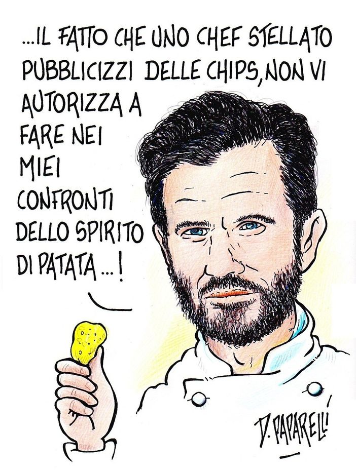 Alta cucina, basse patate: Cracco e l’inaspettato spirito delle chips