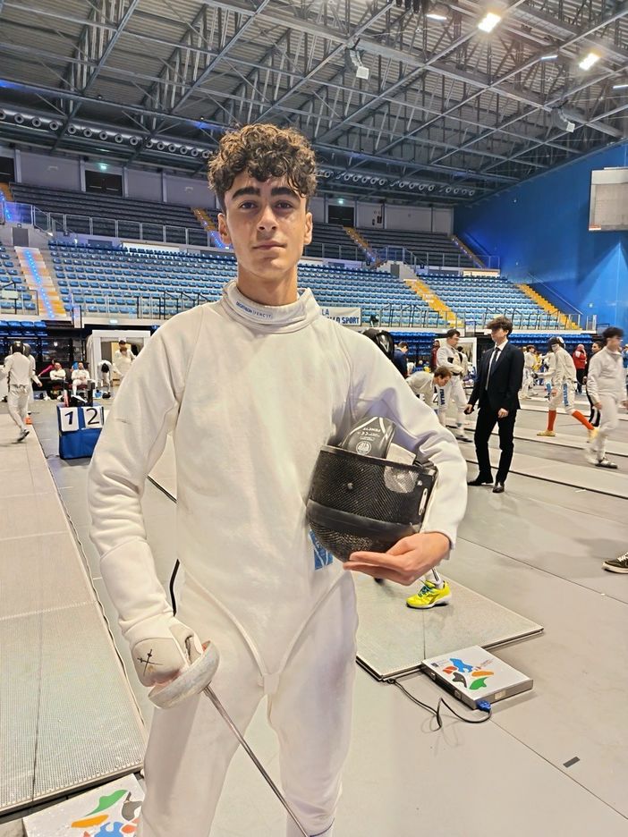 Lo spadista albese Federico Rabasco
