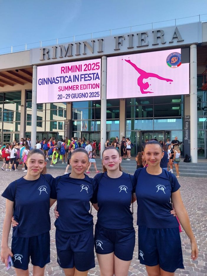 Le atlete del settore di artistica della Cuneoginnastica brillano nel campionato nazionale Silver