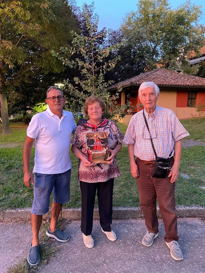 Alcune immagini della festa tenuta ieri nel parco albese