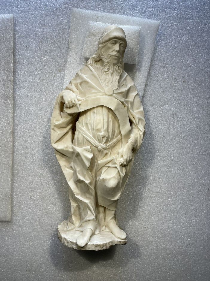 Scultura della cappella marchionale  nella chiesa di San Giovanni di  Saluzzo