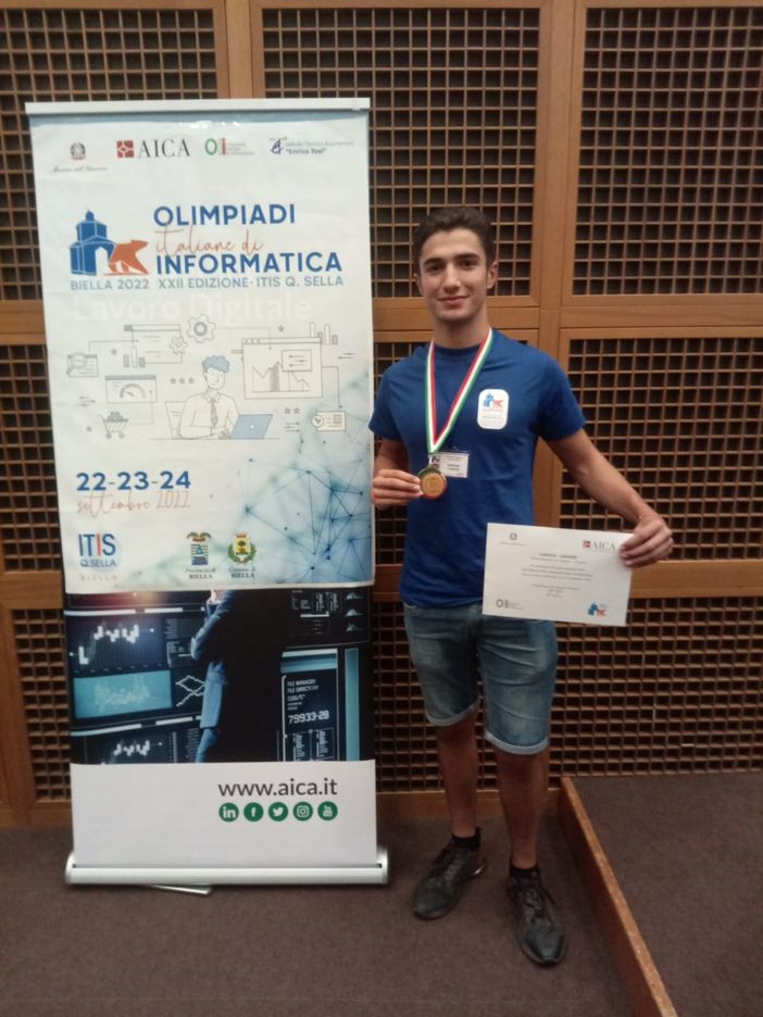 Fossano, un bronzo alle olimpiadi di informatica per il "Vallauri"