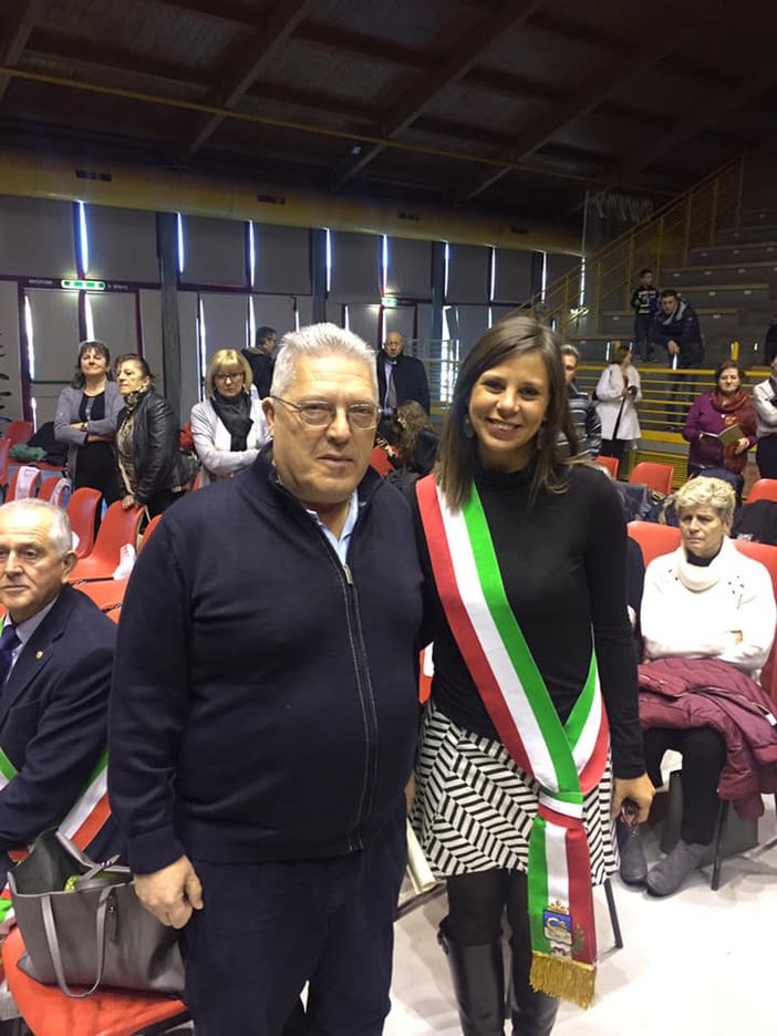 Mario Marello e l'assessore comunale Francesca Neberti