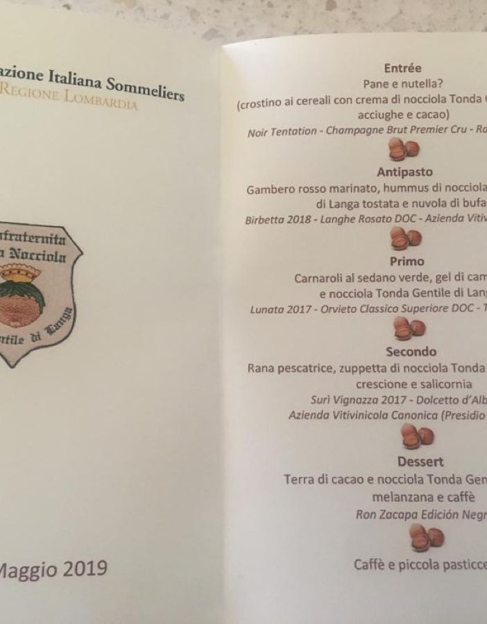 La Nocciola Tonda Gentile di Langa ospite dei sommelier lombardi
