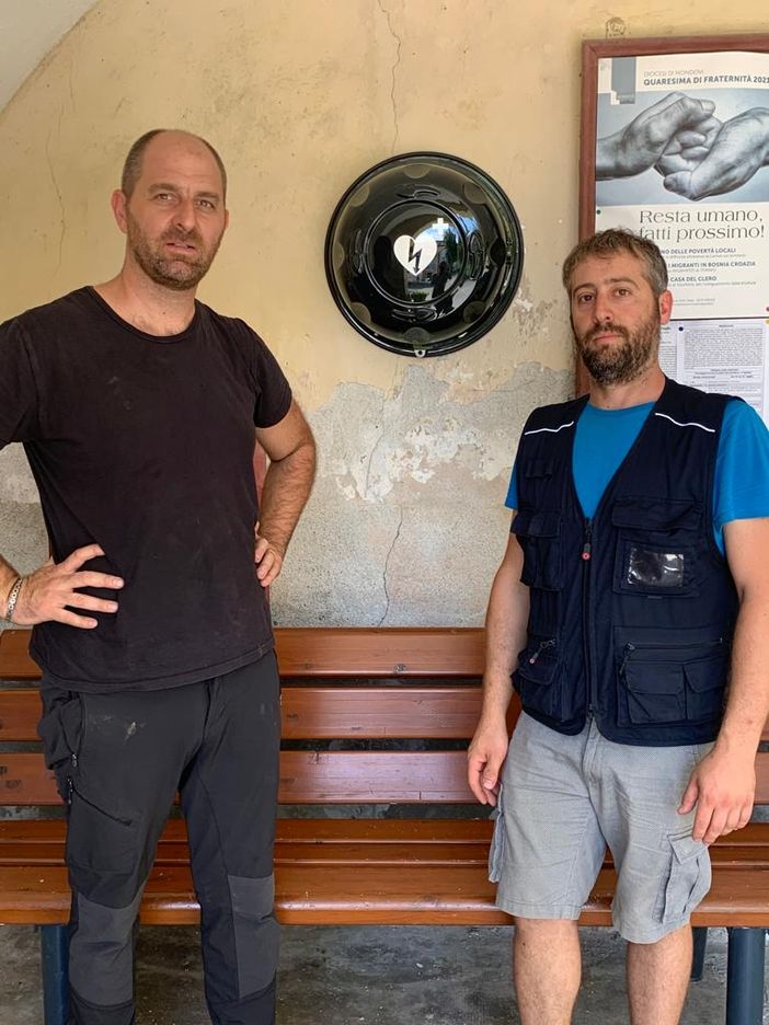San Michele Mondovì, un defibrillatore sotto il porticato della chiesa di San Paolo
