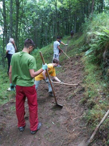 I ragazzi del campo al lavoro