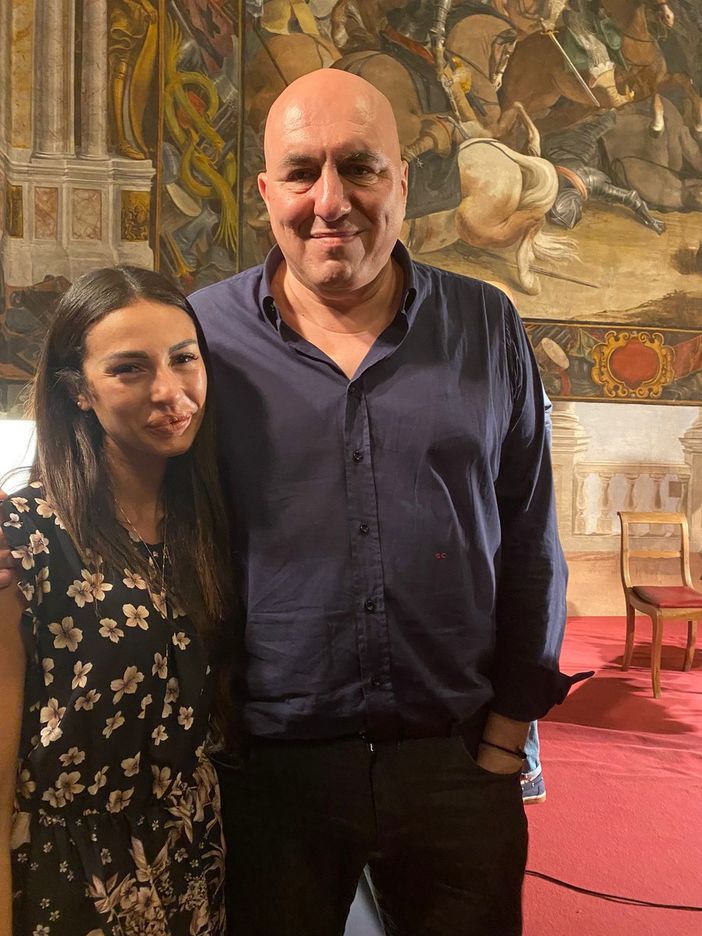 Noemi Mallone con Guido Crosetto