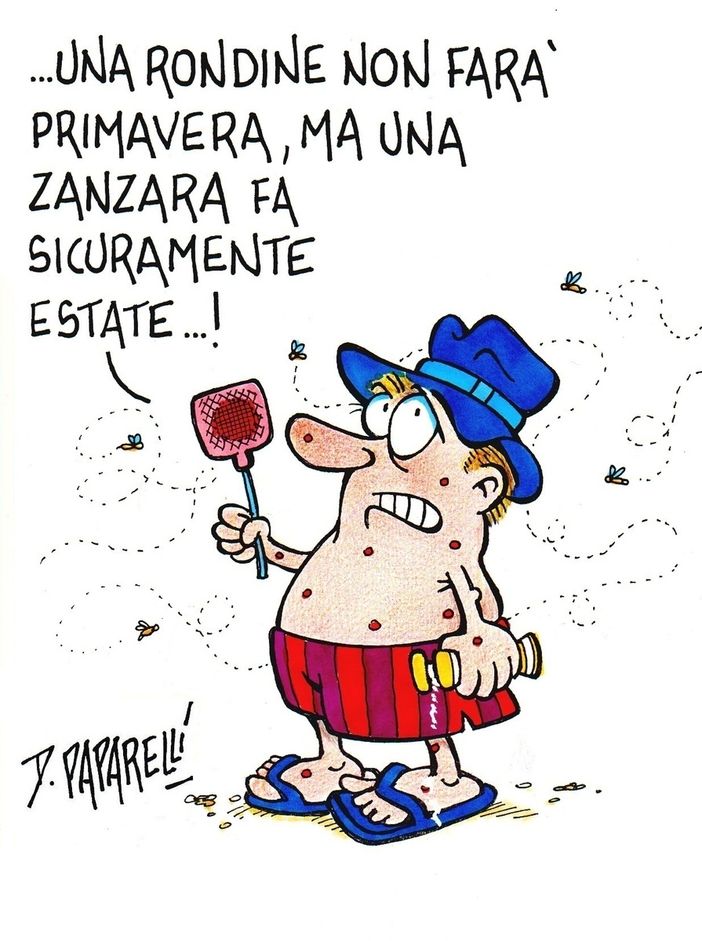 L'arrivo dell'estate nella vignetta di Danilo Paparelli