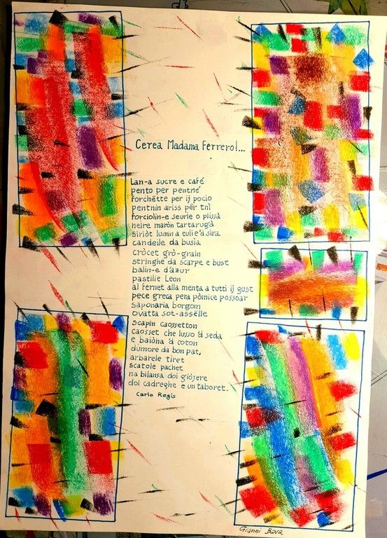 Una tavola interpretativa su poesia di Cao Regis, a cura di Gianni Bava