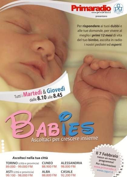 Primaradio attenta ai neogenitori: tutti i martedì arriva “BABIES… ascoltaci per crescere insieme”