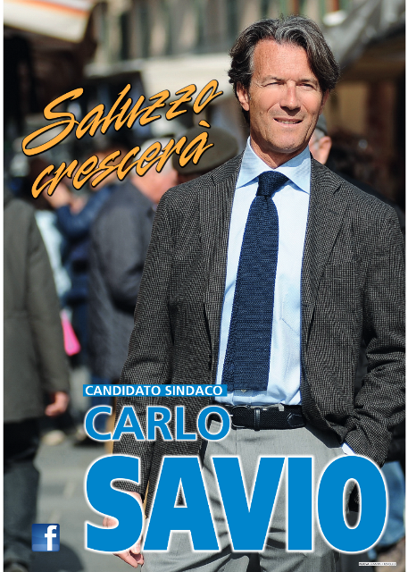 Sabato 22 marzo la presentazione di Carlo Savio, candidato a sindaco di Saluzzo di tutto il centrodestra