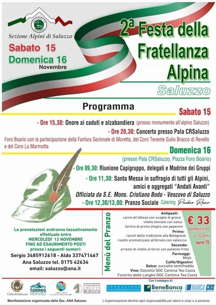 La locandina della Festa della Fratellanza alpina