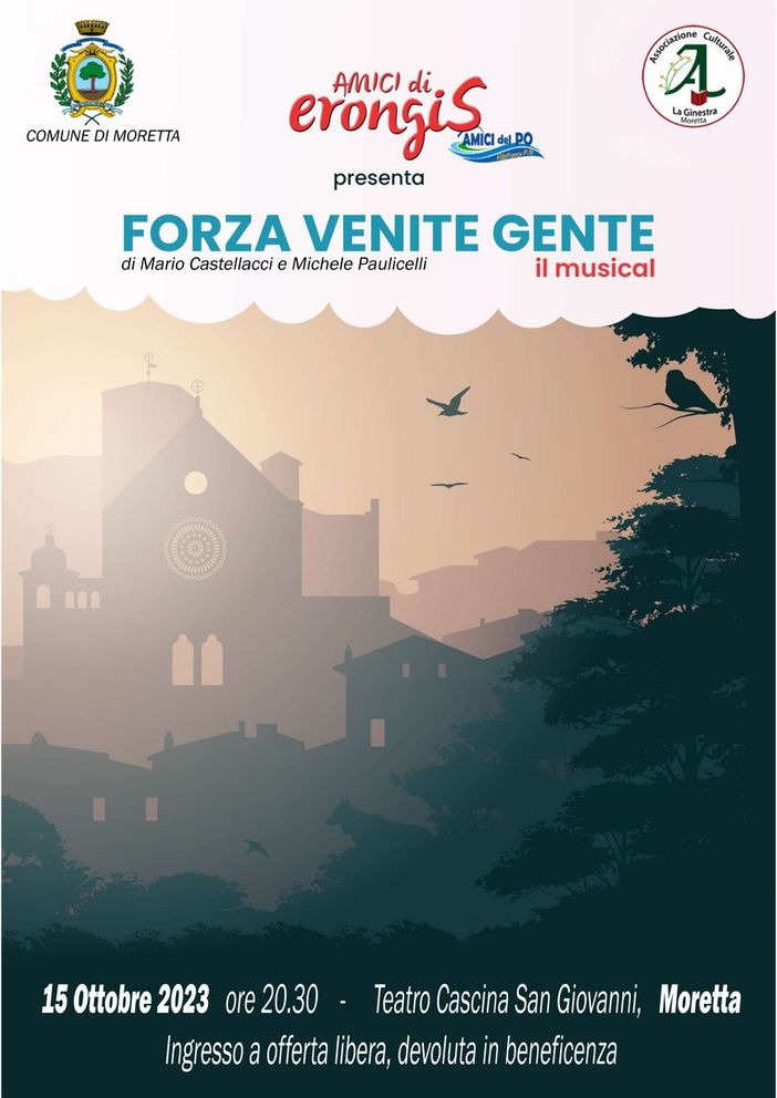 A Moretta va in scena il recital "Forza venite gente"