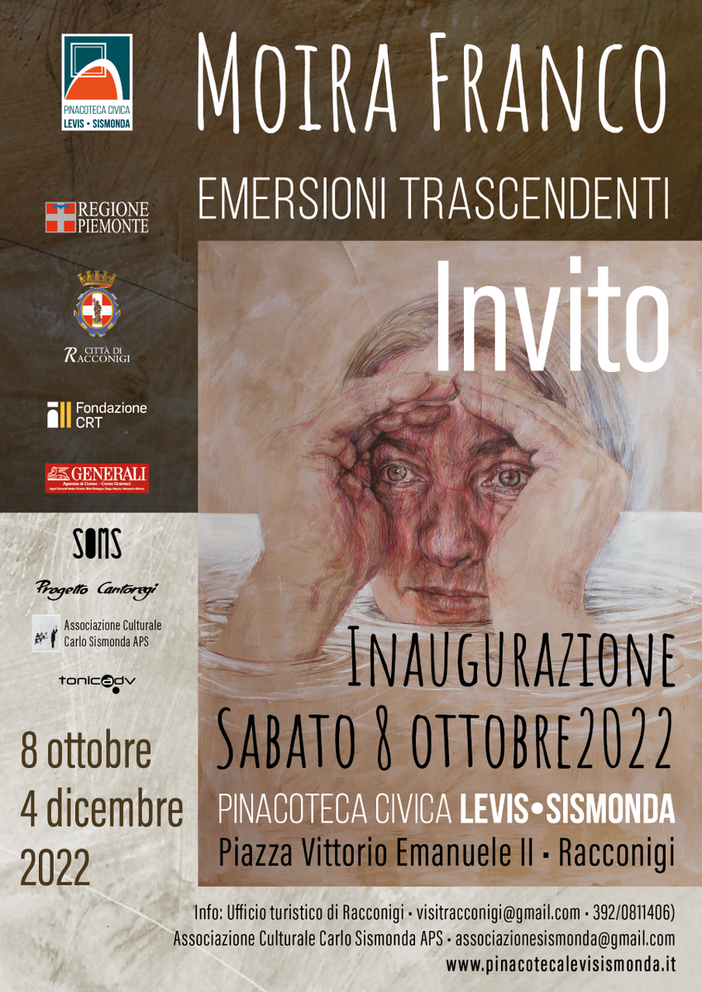 "Emersioni Trascendenti", mostra dell'artista Moira Franco a Racconigi