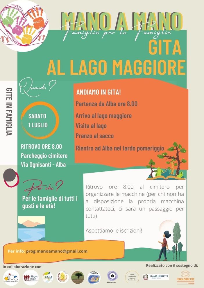 Alba, gita al Lago Maggiore per il Progetto "Mano a mano" Alba, gita al Lago Maggiore per il Progetto "Mano a mano"