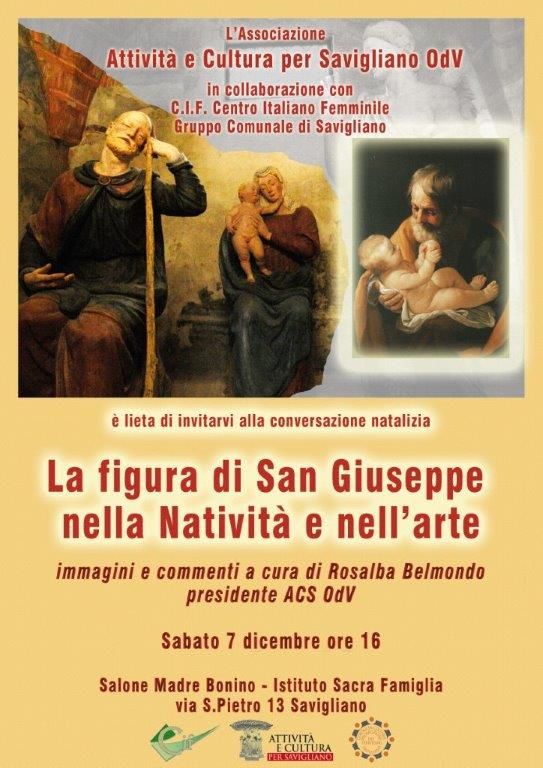 A Savigliano la conversazione natalizia "La figura di San Giuseppe nella Natività e nell’arte"