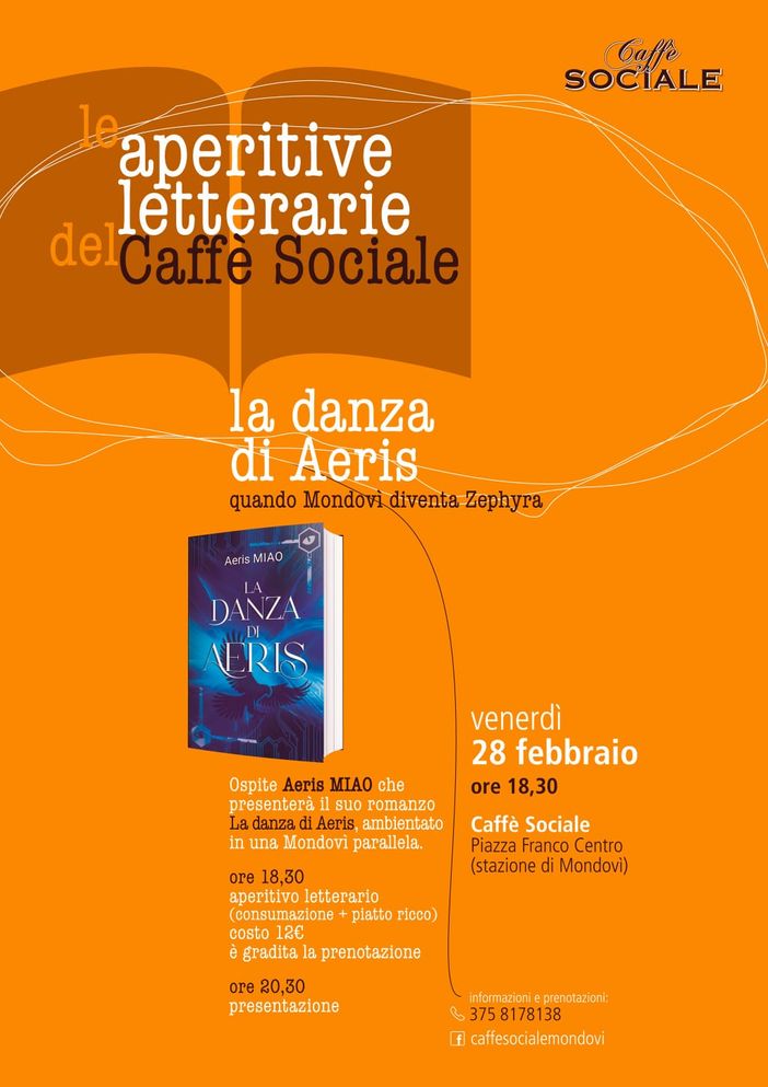 A Mondovì si presenta il libro di Aeris Miao "La danza di Aeris"