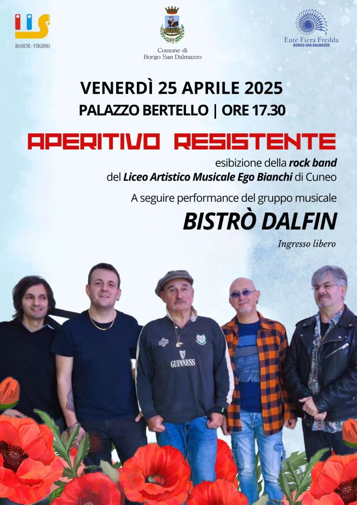 A Borgo San Dalmazzo un aperitivo Resistente per celebrare l’80° Anniversario della Liberazione