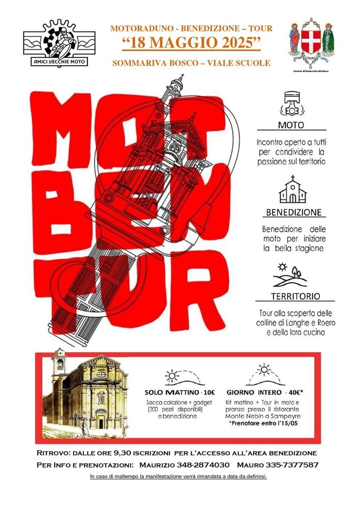 A Sommariva del Bosco l'ottava edizione del motoraduno "Moto Ben Tur 2025"