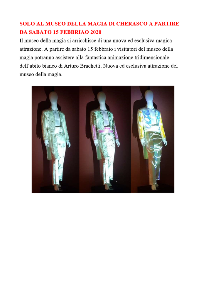 Cherasco: al Museo della Magia un carnevale speciale