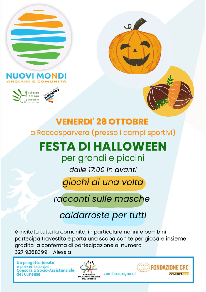 Roccasparvera, pomeriggio di festa con il progetto "Nuovi Mondi Anziani e Comunità"