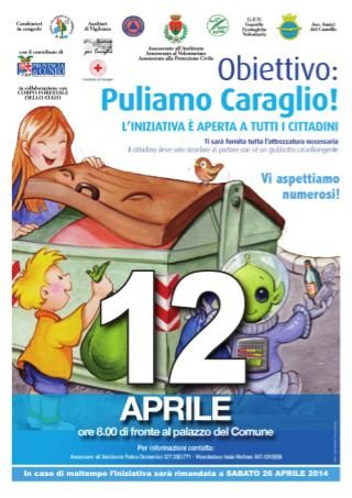 Sabato 12 aprile la terza edizione di “Obiettivo: Puliamo Caraglio!”