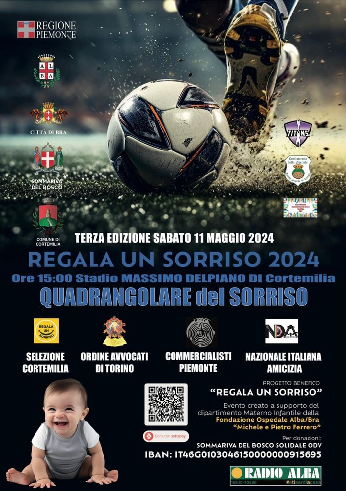 Sabato 11 maggio una tappa del progetto “Regala un sorriso 2024” a Cortemilia Sabato 11 maggio una tappa del progetto “Regala un sorriso 2024” a Cortemilia