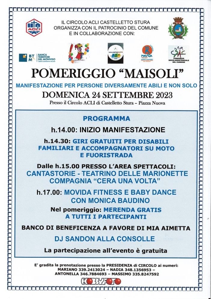 A Castelletto Stura la manifestazione "Pomeriggio maisoli" A Castelletto Stura la manifestazione "Pomeriggio maisoli"