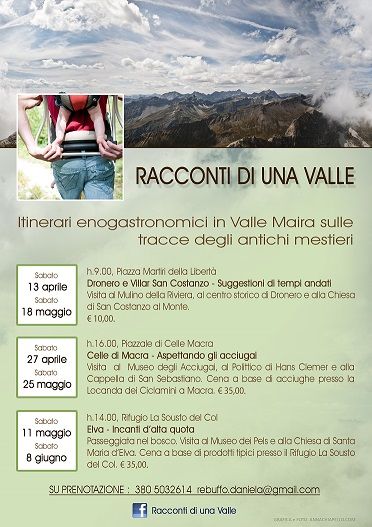 Racconti di una Valle: itinerari enogastronomici in valle Maira sulle tracce degli antichi mestieri