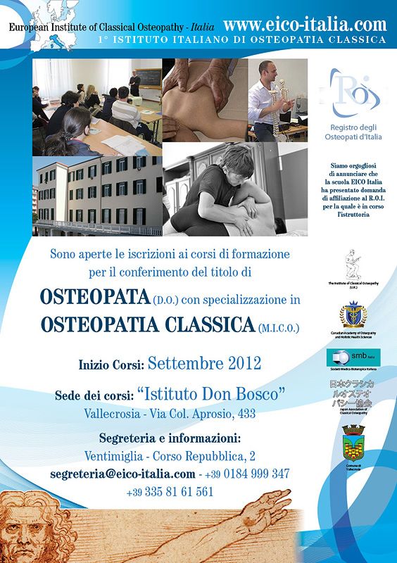 La locandina dei corsi