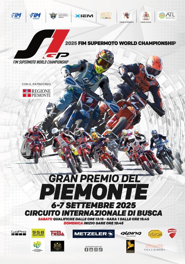 Nel fine settimana grande appuntamento con il Mondiale Supermoto sul Circuito Internazionale di Busca Nel fine settimana grande appuntamento con il Mondiale Supermoto sul Circuito Internazionale di Busca
