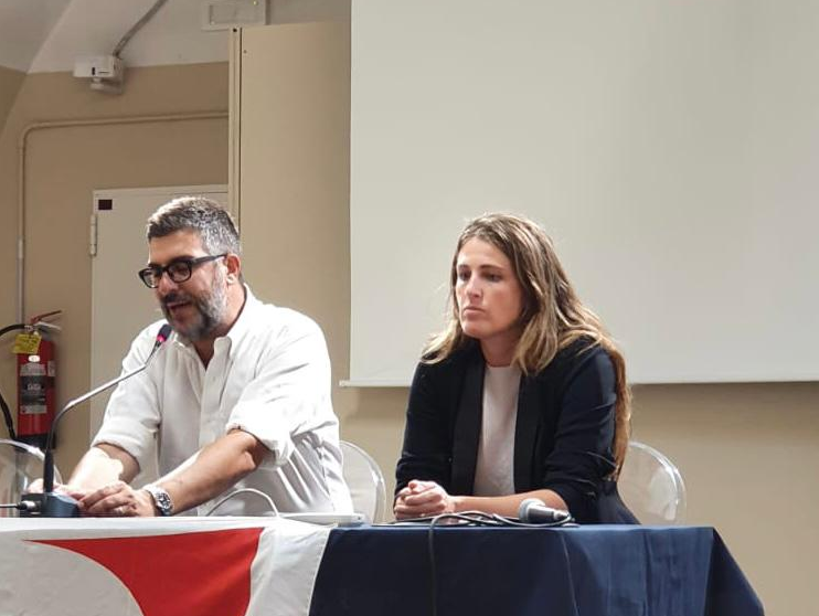 In foto da sinistra Calderoni e Gribaudo