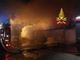 In fiamme una legnaia a Cavallermaggiore: intervengono i Vigili del Fuoco