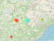 La mappa dei terremoti rilevati in Piemonte da Arpa negli ultimi trenta giorni