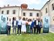 Foto di gruppo per i vertici di Olimpo Basket Alba, Basket Team ’71 Bra e della neonata Lrb (Foto di Vincenzo Nicolello)