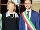 Maria Franca Fissolo Ferrero con il sindaco di Alba Alberto Gatto