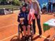 Lorenzo Politanò con la presidente del circo tennis di Firenze