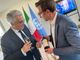 L'assessore albese Emanuele Bolla con l'ambasciatore Liborio Stellino
