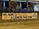 Lo striscione comparso a Cuneo