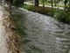 Il canale adiacente alla strada in fr. Grinzano a Cervere