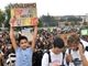 Un momento dello sciopero per il clima ad Alba