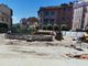 I lavori in piazza Ferrero stanno proseguendo secondo la tabella di marcia. Il basamento della statua sta prendendo forma