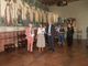 Il ministro Guido Crosetto al castello della Manta con Luca Crosetto presidente di Confartigianato Imprese Cuneo il Generale di Brigata Antonio Di Stasio, comandante della legione carabinieri Piemonte e Valle D'Aosta e il Prefetto di Cuneo Fabrizia Triolo e la Property Manager del Fai Silvia Cavallero