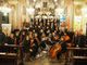 Il Coro Polifonico Monserrato con l'orchestra Fidei Donum in un'immagine di repertorio