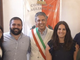 Il sindaco Marco Bailo con il neo vice Francesco Rovere e l'assessore Martina Peirone Il sindaco Marco Bailo con il neo vice Francesco Rovere e l'assessore Martina Peirone