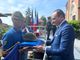 Il governatore Alberto Cirio a Monforte Il governatore Alberto Cirio a Monforte